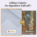 4 Pack Sequin Silver Tablecloth 60x102inch Waterproof Glitter Table Cloth for Rectangle Tables, Shimmer Table Cover for Birthday Wedding Party Holiday Baby Shower Christmas Decoration - Image 2