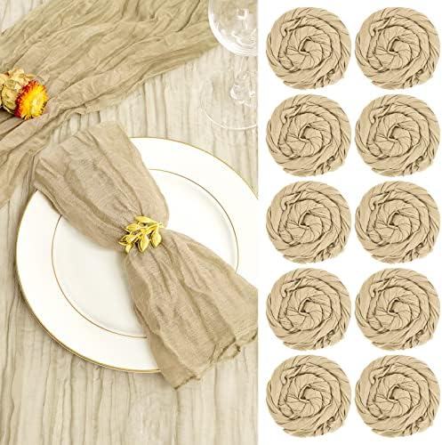 fani 100 Pack Gauze Cheesecloth Napkins, 20 x 20 in, Beige by fani