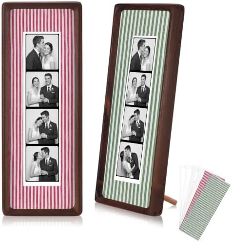 Lineshading 2 Pcs Photo Strip Booth Frames, Stripe,Red,Green by Lineshading
