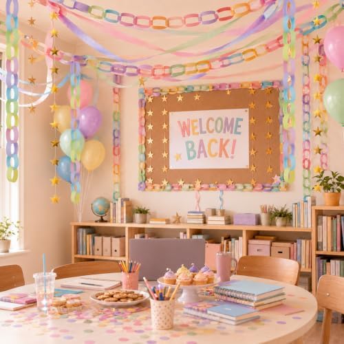 300 Sheets Paper Chain Garland Kit for Party Decorations - Image 5