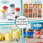 AIXIANG 40 Pack 7 oz Glass Favor Jars with Cork Lid and Seal Cap with Twine Labels for Wedding,Baby Shower,Party Favors,Gift Jar,Yogurt,Candy, Spices,Decorative Jars - Image 4