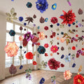 6 Pcs 35.9 ft Hanging Flower Artificial Wildflower Garlands Floral Vines by XunYee