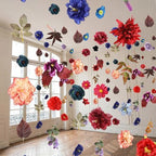 6 Pcs 35.9 ft Hanging Flower Artificial Wildflower Garlands Floral Vines by XunYee