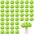 100PCS Artificial Hydrangea Flowers, Fake Flowers Silk Hydrangea Full Flowers Heads with Stems for Wedding Home Party Shop Baby Shower Decor (Green) by WEISPARK