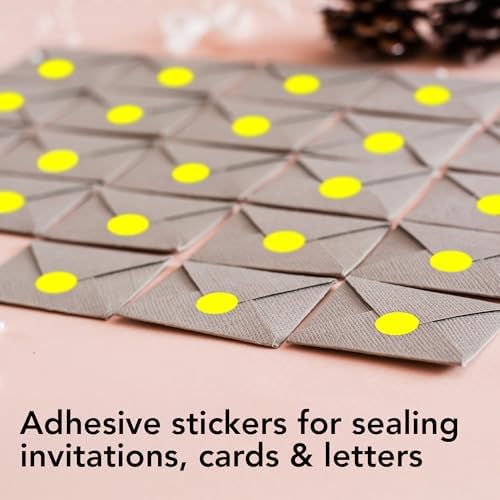 Perco Neon Yellow Perforated Round Circle Dot Sticker 1/2-Inch Labels — 10 Rolls, 30,000 Stickers—Planners, Events for Reminder Dots, to-Do Markers & Alerts, Strong Adhesive—Made in USA - Image 4