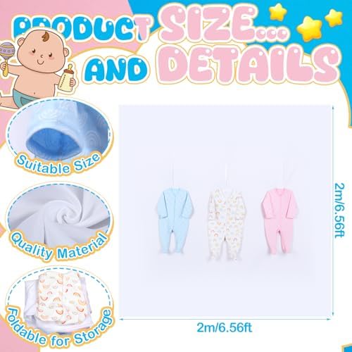 Hahafelt Feed Me Baby Baby Shower Game Gender Reveals Photo Prop,3 Group - Image 2