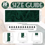 Showgeous 16 Pack Dark Green Cheesecloth Table Runner 17 x 108 Inch - Image 2