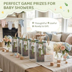 28Pcs Baby Shower Prizes for Game Winners 4 Sets Wooden Cheese Board Fork Butter Spreaders Towel Thank You Card and Gift Bags for Baby Shower Wedding Bridal Shower Favors Housewarming (Acacia, 4) - Image 4