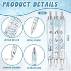 145 Pcs Baby It’s Cold Outside Baby Shower Favors for Guests, Winter Wonderland Retractable Ballpoint Pens, Keychains, Thank You Cards, Gift Bags, Gender Reveal Party Souvenirs Bulk Party Prizes - Image 2