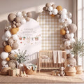 Moukeren Locally Grown Arch Backdrop Cover 6ft and 7.2ft for Farmer's Market Theme Baby Shower Party Gender Reveal Birthday Party Banquet Photo Arches Background Decorations by Moukeren