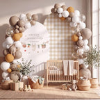 Moukeren Locally Grown Arch Backdrop Cover 6ft and 7.2ft for Farmer's Market Theme Baby Shower Party Gender Reveal Birthday Party Banquet Photo Arches Background Decorations by Moukeren