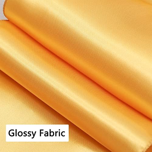 50 Pack Satin Gold Chair Sashes, Gold Chair Bows for Chairs for Wedding Party Decoration, Satin Chair Ribbons for Banquet Hotel Kitchen Decor - Image 6