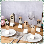 Honeydak 1-15 Table Numbers Sliver Z Stand, Double Sided Steel Stands - Image 6