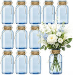 Glass Flower Vase,12 PCS Farmhouse Mason Jar for Centerpiece by Unknown