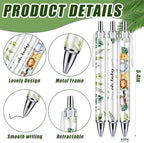 145 Pieces Safari Baby Shower Favors for Guest Wild Animal Ballpoint Pens and Keychains Gifts Bulk Retractable Jungle Baby Shower Pens Gender Reveal Thank You Cards Souvenirs Prizes - Image 2