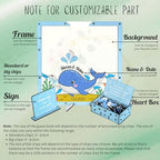Wedding Guest Book Alternative, Personalized Whale Beach Ocean Keepsake - Image 6