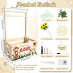 Wooden Baby Shower Crate Closet, Baby Shower Gift Basket for Newborn Gifts - Image 3