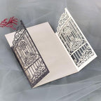 50Pcs Glitter Black Wedding Engagement Anniversary Invitation - Image 3