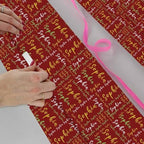 AOFUN Personalized Name Heart Personalized Name Heart Birthday Wrapping Paper For Men Holiday Gift For Couples Designer Wrapping Paper Custom Name Gift 3 Rolls 58" x 23" - Image 4