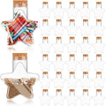 Yinkin 30 Pcs 5.5 oz Star Sand Art Bottles Plastic Clear Bulk, Cork Lid by Yinkin
