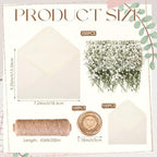 ForraFun 100 Sets Wedding Wraps Set Pre Folded Vellum Jackets, ivory White - Image 2