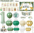 DCJHFJ Wild One Birthday Decorations for Boys Safari 1st Birthday Party - Image 2