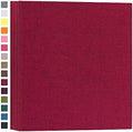 potricher Photo Album 4x6 Photos, 1000 Pockets, Linen Cover, Red by potricher
