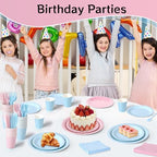 350 Pcs Gender Reveal Disposable Tableware Set for 50 Guests - Image 3