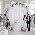 White Backdrop Curtain, 4 Panels, Each 5ft x 10ft - Image 5