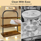 Cupcake Stand, 3 Tier Wood Cupcake Stand for 50 Cupcakes Large Dessert Stand Cupcake Display Stand Cupcake Tower for Farmhouse Decor, Party Serving Tray, Vendor Dessert Table Display Set - Image 4