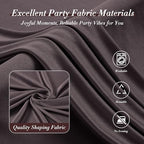 50 ft x 10 ft Wrinkle Free Brown Backdrop Curtain for Parties, 10 Panels 10ft Polyester Brown Photo Backdrop Drapes for Graduation Birthday Wedding Party Stage Curtains - Image 6