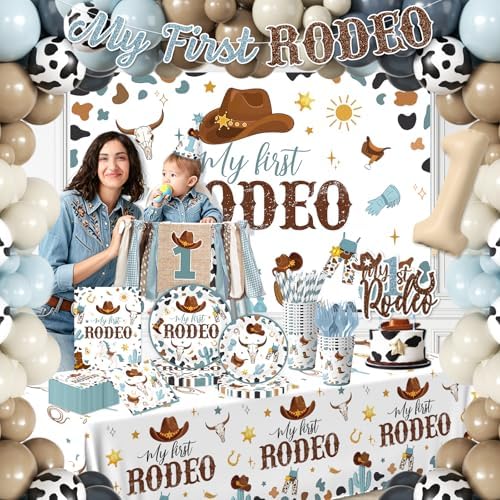 My First Rodeo Birthday Decorations Boy Set Cowboy 1st Birthday Decorations - Image 2
