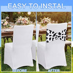 Tranqun 48 Pcs Cartoon Toy Baby Shower Decorations Spandex Chair Sashes - Image 5