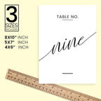 Alphabet Design Table Number Cards Double Sided Party Table Numbers for Reception Baby Shower Anniversary Birthday Bridal Party 5x7 100 Pcs - Image 4