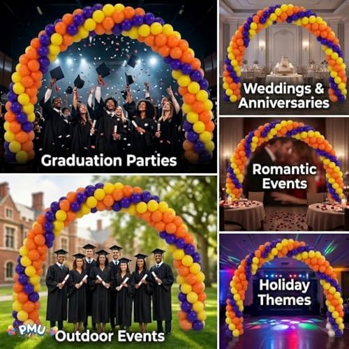 PMU DIY Professional Balloon Arch Premiere Kit (Multicolor) Balloon Garland for Party Decoration, Decoration Kit for Birthday Party, Wedding, Graduation, Baby Shower (41702-61646-73005) Pkg/1 - Image 7