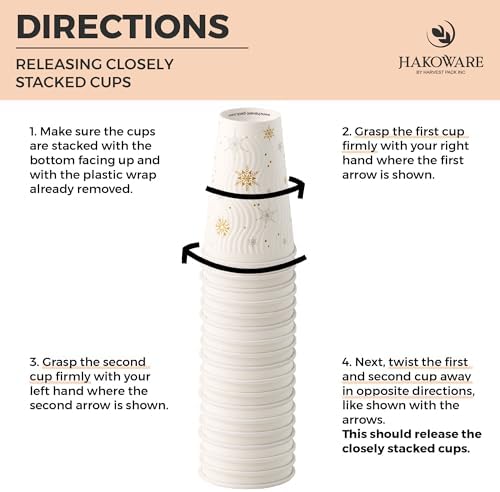 12oz Christmas Disposable Coffee Cups with Lids White Snowflake Winter Togo - Image 4