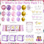 Butterfly First Birthday Decorations for Girl Butterfly 1st Birthday Decor - Image 2