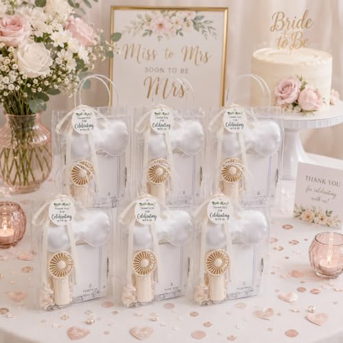 6 Set Bridal Shower Prizes for Game Winners, Summer Handheld Fan Favor - Image 4