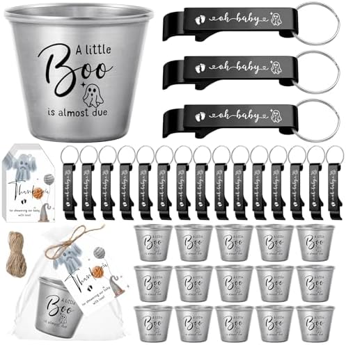 Vesici 50 Set Baby Shower Party Favor Halloween Shot Glasses Bottle Openers by Vesici