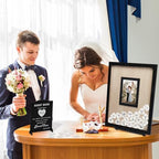 Wedding Guest Book Alternative, Guest Book Wedding Reception, Wedding Guest Book with Wooden Hearts Guest Book Signs for Wedding Anniversary Birthday Party Baby Shower - Image 4