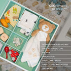 Keepsake Baby Memory Book with Keepsake Box Girl Boy - Timeless Leather-Bound Baby Milestone Book | Baby Book Keepsake and Baby Photo Memory Box to Record Baby Shower to Age 5 - Beautiful Gift - Image 3