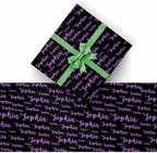 AOFUN Custom Gifts Paper Gifts For Husband Personalized Name Text Fashion Birthday Gift Custom Name Gift 3 Rolls 58" x 23" - Image 2
