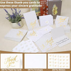 600 PCS Thank You Cards with Envelopes and Stickers, 3.5 x 5 Inch - Image 5