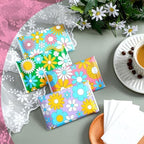 PerKoop 100 Pack Pocket Tissues Travel Slim Packs Small Facial Tissues Wallet Size Toilet Paper for Travel Guest Wedding Supplies, 4 Styles(Daisy) - Image 4