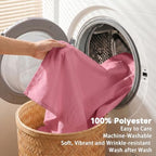 Thick Pink Tablecloth, Water & Wrinkle Resistant, 54x120 Inch - Image 5