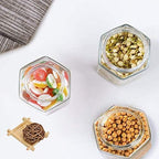 6 oz Clear Hexagon Jars,Small Glass Honey Jars With Lids(Golden),Mason Jars For Herbs,Foods,Jams,Liquid, Canning Jars Spice Jar For Storage 25 Pack - Image 6