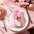 50PCS Pink Eucalyptus Soap Wedding Favors Handmade Thank You Gifts - Image 4