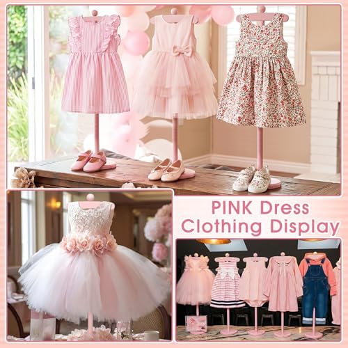 Bucherry 2 Pack Baby Clothes Display Stand Clothe Rack Baby Shower, Pink - Image 5