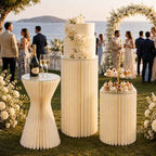 Cylinder Stands for Party 3Pcs Cake Pedestal Stand with Acrylic Discs - Image 5