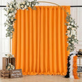 Orange Backdrop Curtains 10ftx8ft Halloween Polyester Photo Drapes by SoarDream